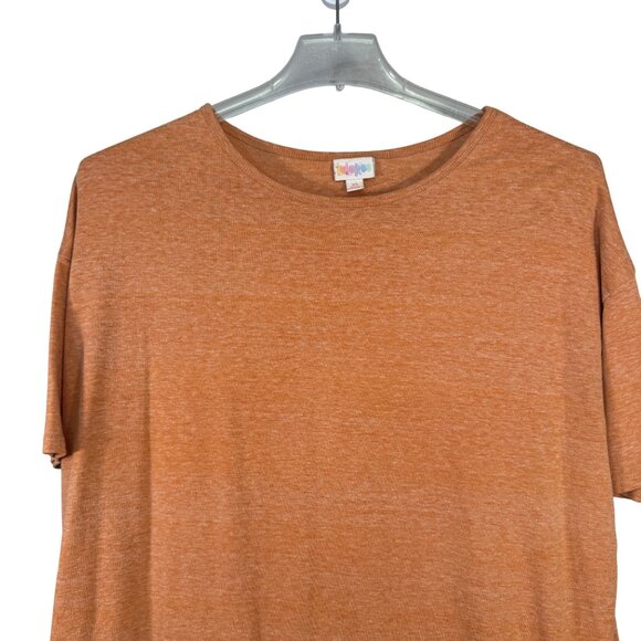 LuLaRoe Womens XS Orange Heathered High-Low T-Shirt - Picture 2 of 5